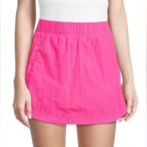 💗 SPYDER Active Crinkle Mini Skort Skirt Shorts Hot Pink Mini  M